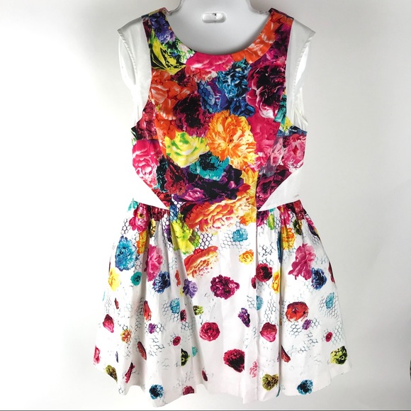Prabal Gurung For Target Floral Crush Dress Sz 8 - Picture 1 of 6